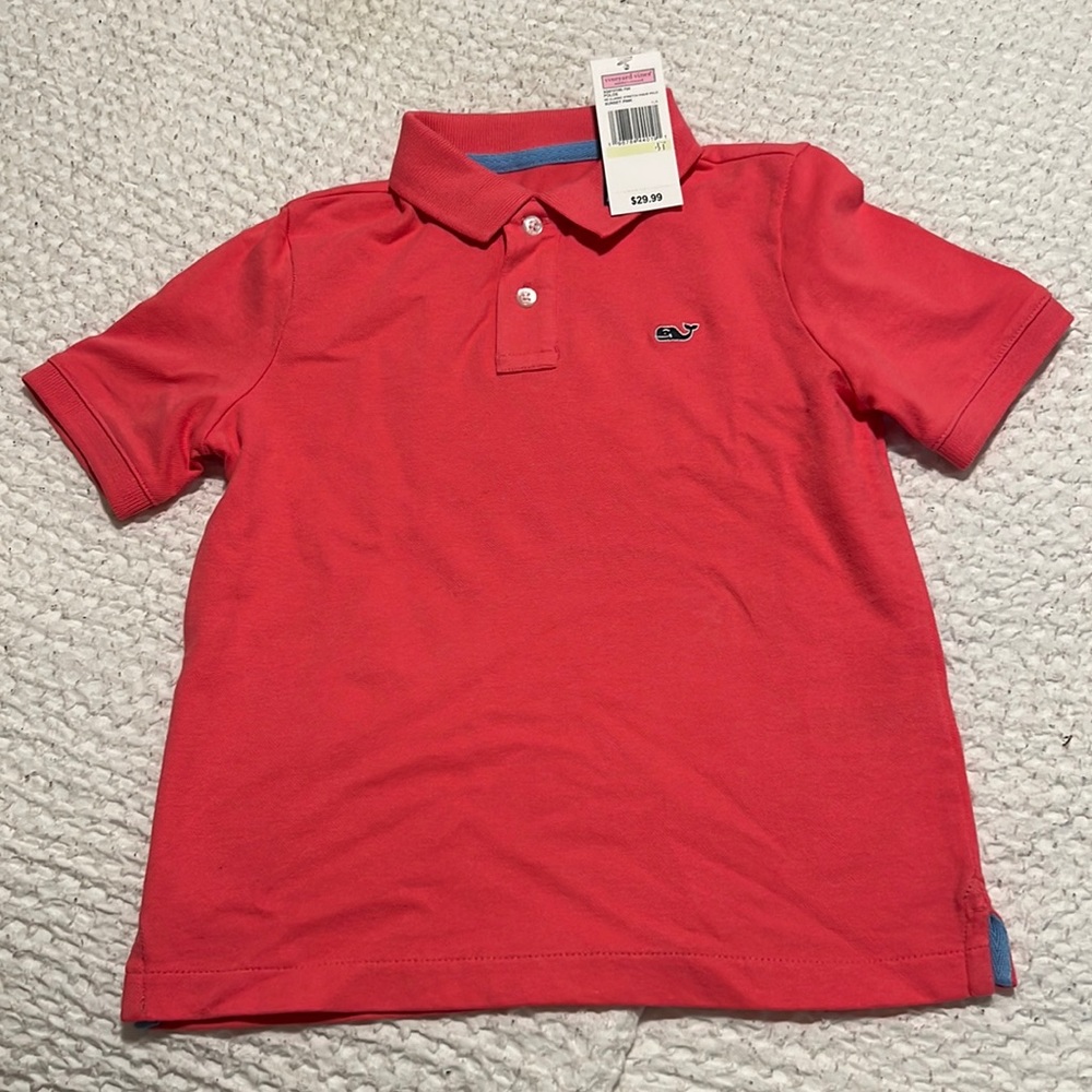 NWT toddler boys pink polo